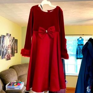 Red holiday dress size 5